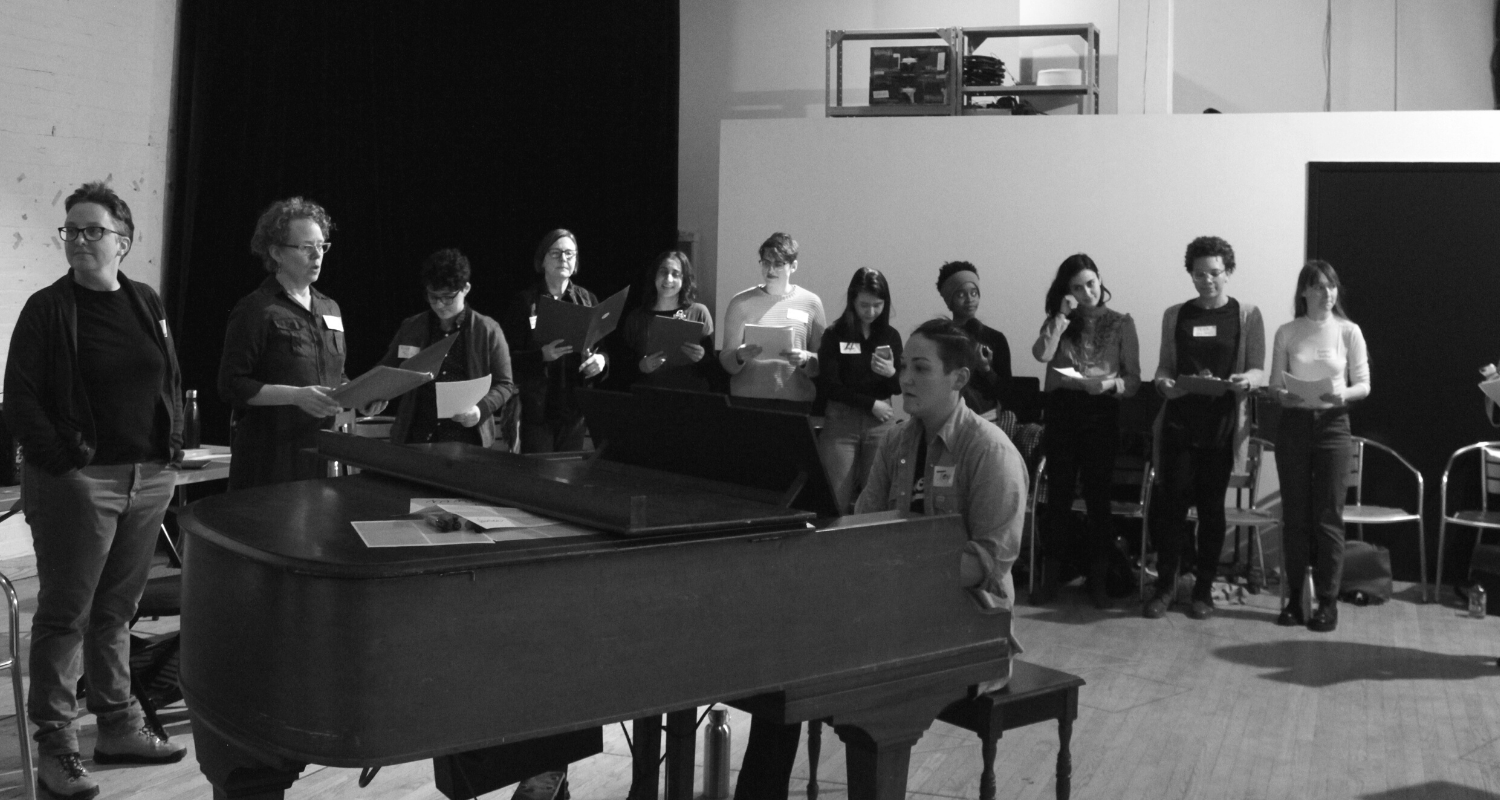 33 Community Choir Teiya Kasahara leading Nightwood's Community Choir