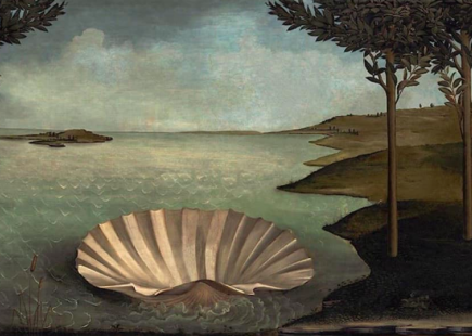Aphrodite's clam shell, abandoned and empty.