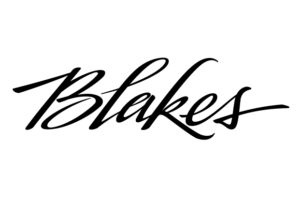 Black cursive text "Blakes"