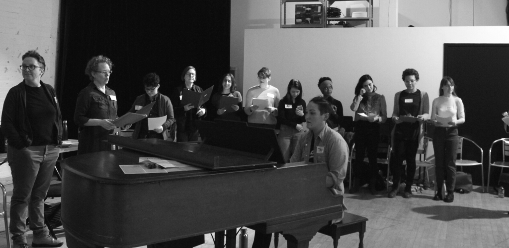 33 Community Choir Teiya Kasahara leading Nightwood's Community Choir